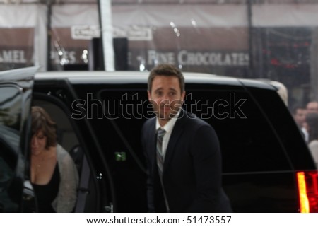 WESTWOOD, CA - APRIL 21: Actor Alex O\'Loughlin arriving at the premiere of his latest movie \