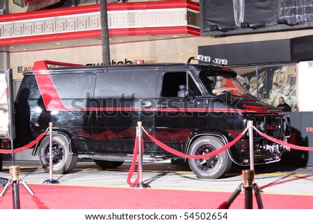 Hollywood - June 3: A-Team Movie Van At Premiere Of The A-Team Movie At ...