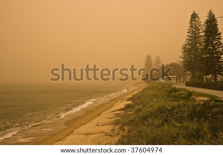Severe dust storm on 2009-09-23 in Redcliffe, Queensland, Australia