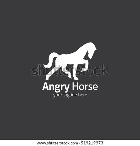 Horse Logo Design Template. Vector Illustration - 519219973 : Shutterstock