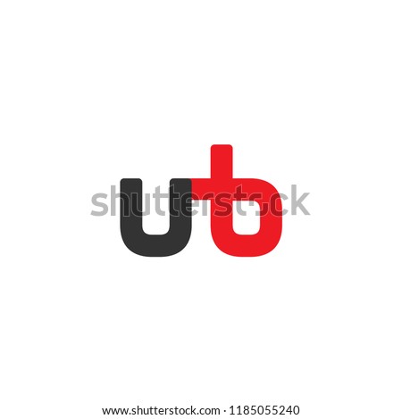 Initial Letter UB Linked, Rounded Logo Design