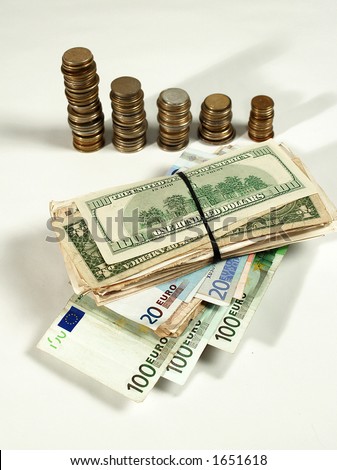 Money cash - focus on paper money