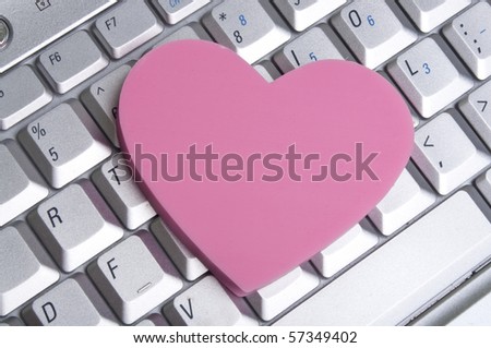 Office or Internet Romance Concept Image