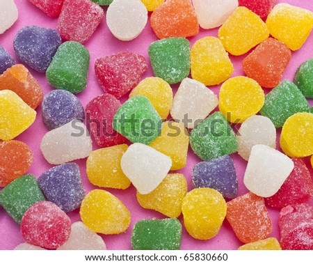 Spice Gum Drop Texture with Pink Background