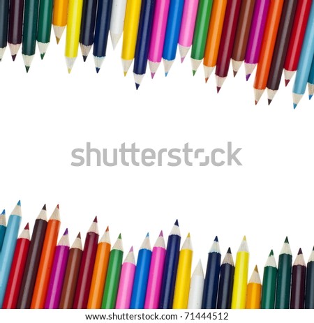Colored Pencils Creativity and The Arts Background Image.