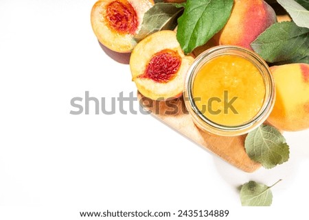 Similar – Image, Stock Photo Preserves of peach jam