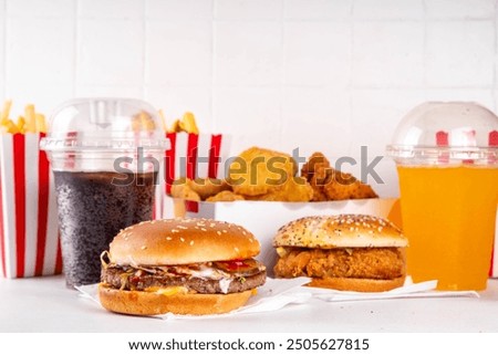 Similar – Image, Stock Photo snack Food Fast food