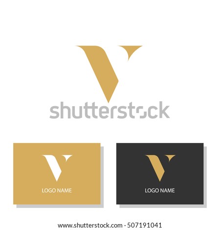 Luxury style letter V. Vector illustration. 