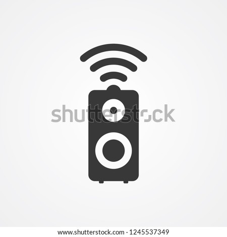 Bluetooth speaker vector icon sign symbol