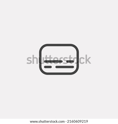 Subtitle icon sign vector,Symbol, logo illustration for web and mobile