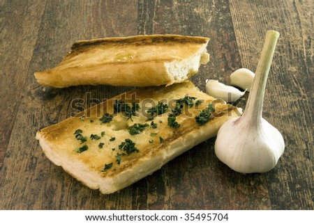 Garlic bread with clove