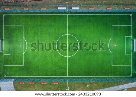 Similar – Image, Stock Photo Poland from above. Aerial view of green agricultural fields and village. Landscape with fields of Poland. Typical polish landscape.