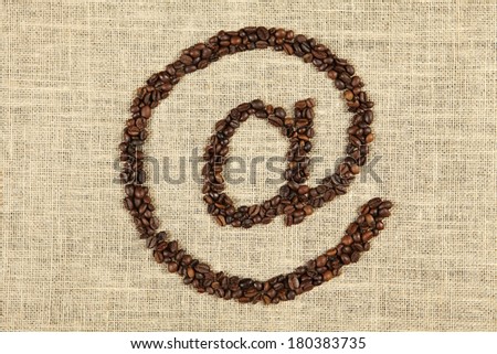 Coffee at symbol