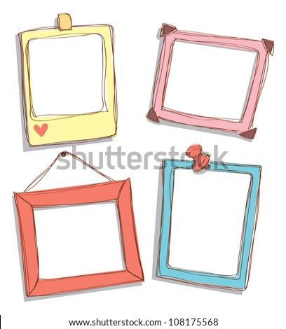 set of cute frame