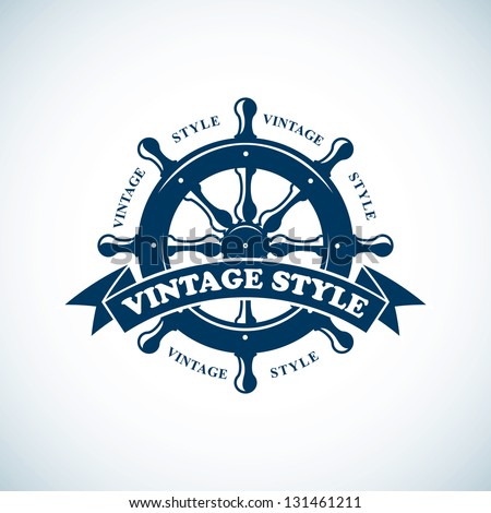 vintage nautical badge