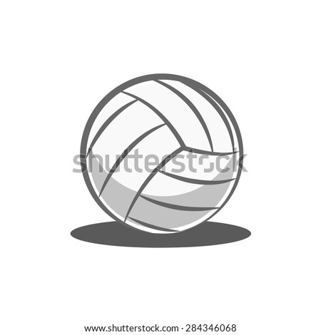 volley ball isolated on white background