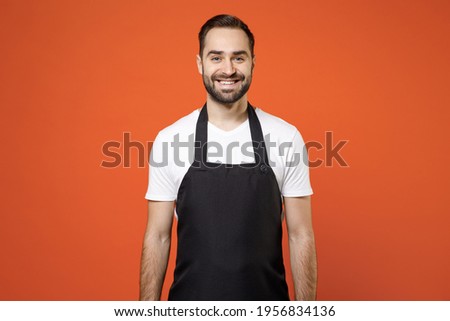 Similar – Image, Stock Photo Smiling boy in apron in kitchen