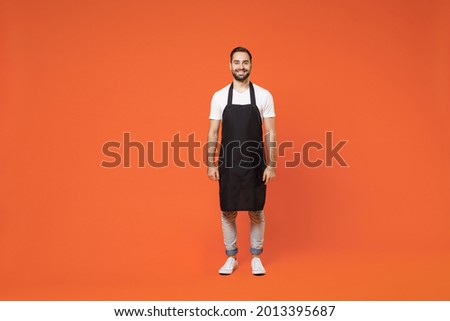 Similar – Image, Stock Photo Smiling boy in apron in kitchen