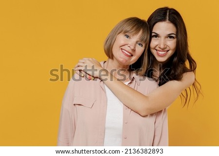 Similar – Image, Stock Photo Daughter looking to Mother