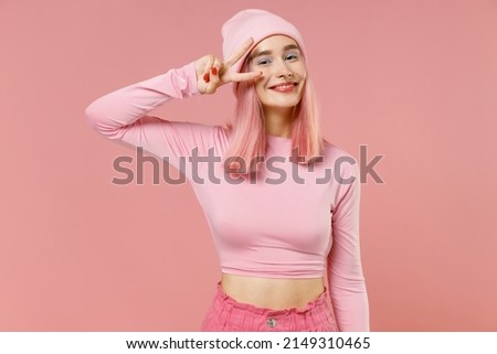 Similar – Image, Stock Photo lgbt concept: two light blue bamboo toothbrushes in a jar with space for your text