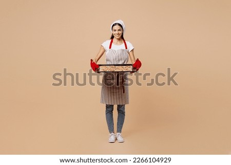 Similar – Image, Stock Photo Latin woman preparing color palette for painting