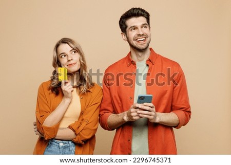 Similar – Image, Stock Photo Order | Two white towels hang on hooks on green wall tiles.