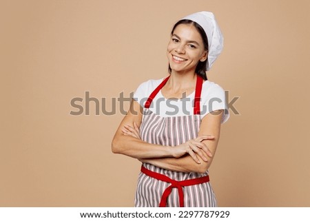 Similar – Image, Stock Photo Latin woman preparing color palette for painting