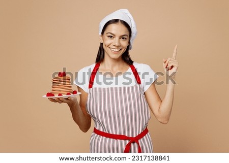 Similar – Image, Stock Photo Latin woman preparing color palette for painting