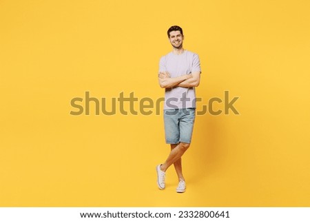 Similar – Image, Stock Photo Stylish young man standing near building