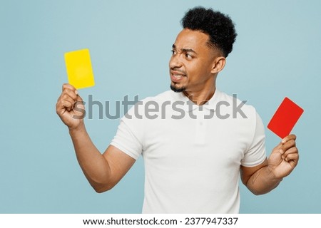 Similar – Image, Stock Photo Person holding a yellow banana fruit in hand