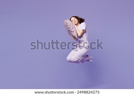 Similar – Image, Stock Photo Bed bounce on a box spring bed