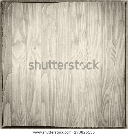 light wood panels with dark borders.
