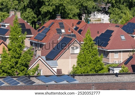 Similar – Image, Stock Photo roof area. Roof Tiled roof