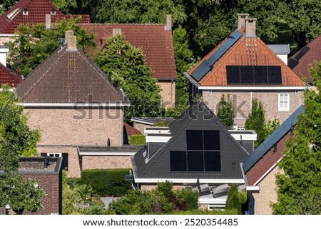 Similar – Image, Stock Photo roof area. Roof Tiled roof