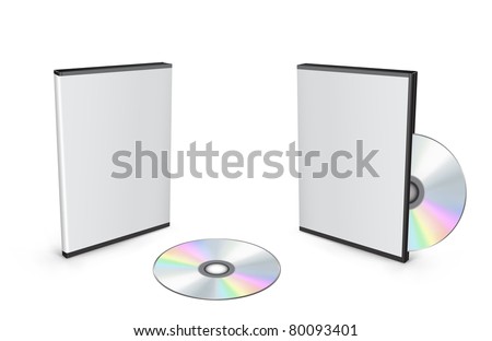 3d vector mesh disc boxes isolated on the white background