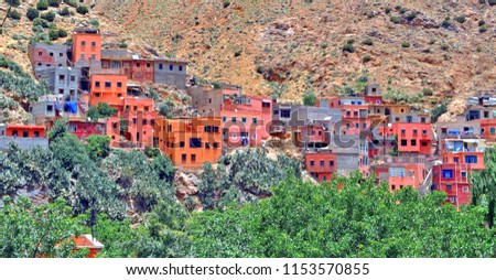 Similar – Image, Stock Photo The Berber village of Asni comprised of clay houses