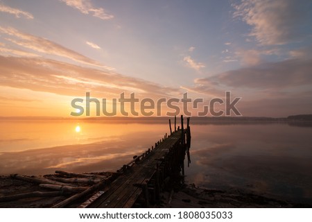 Similar – Image, Stock Photo summer farewell Sunset