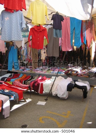 A Clothes Shop At A Market Place In Turkey Stock Photo 501046 ...