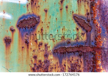 rusty metal gate