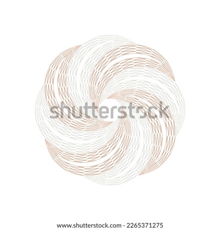 abstract coil of rope vector illustration,grey and red