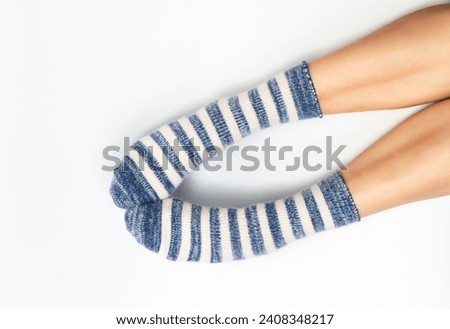 Similar – Foto Bild Ringelsocken Beine Fuß 1