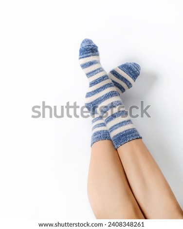 Similar – Foto Bild Ringelsocken Beine Fuß 1