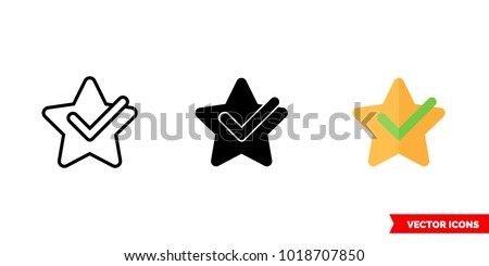 Features icon of 3 types: color, black and white, outline. Isolated vector sign symbol. Stock foto © 