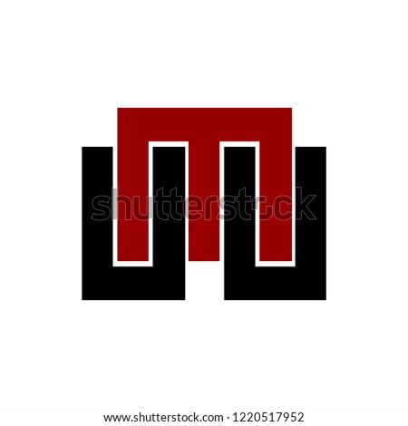 UMU, M, MUU initials company logo 