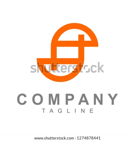 s, pd, psd, spd initials simple geometric company logo