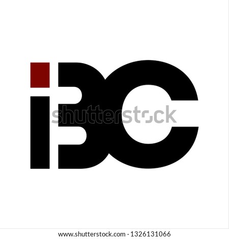 IBC, BC initials geometric corporate logo