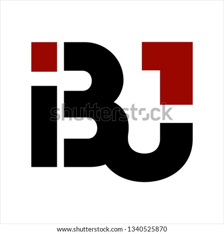 BJ, IBJ BIJ initials geometric letter company logo