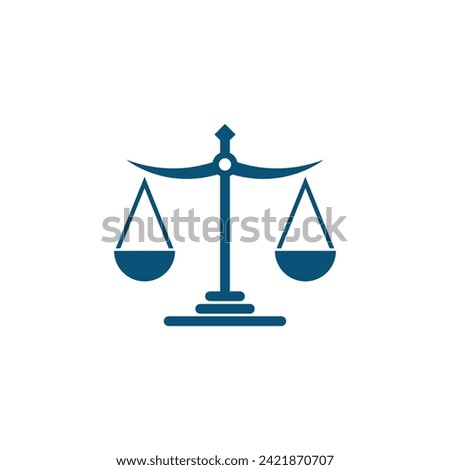 justice law Logo Template vector illsutration design