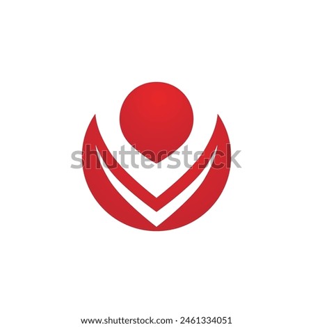 V Letter Logo Template vector icon illustration