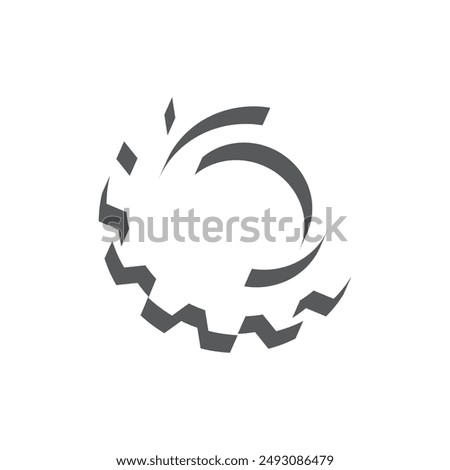 Gear vector icon illustration design template